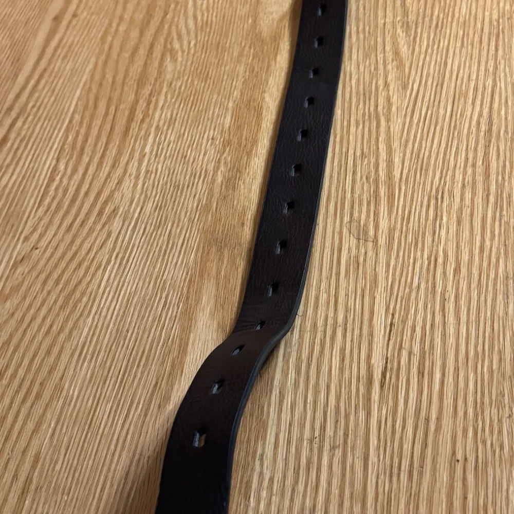 Boy's Brown Belt Faux Leather Adjustable 33.5 Length 1 1/8 Width